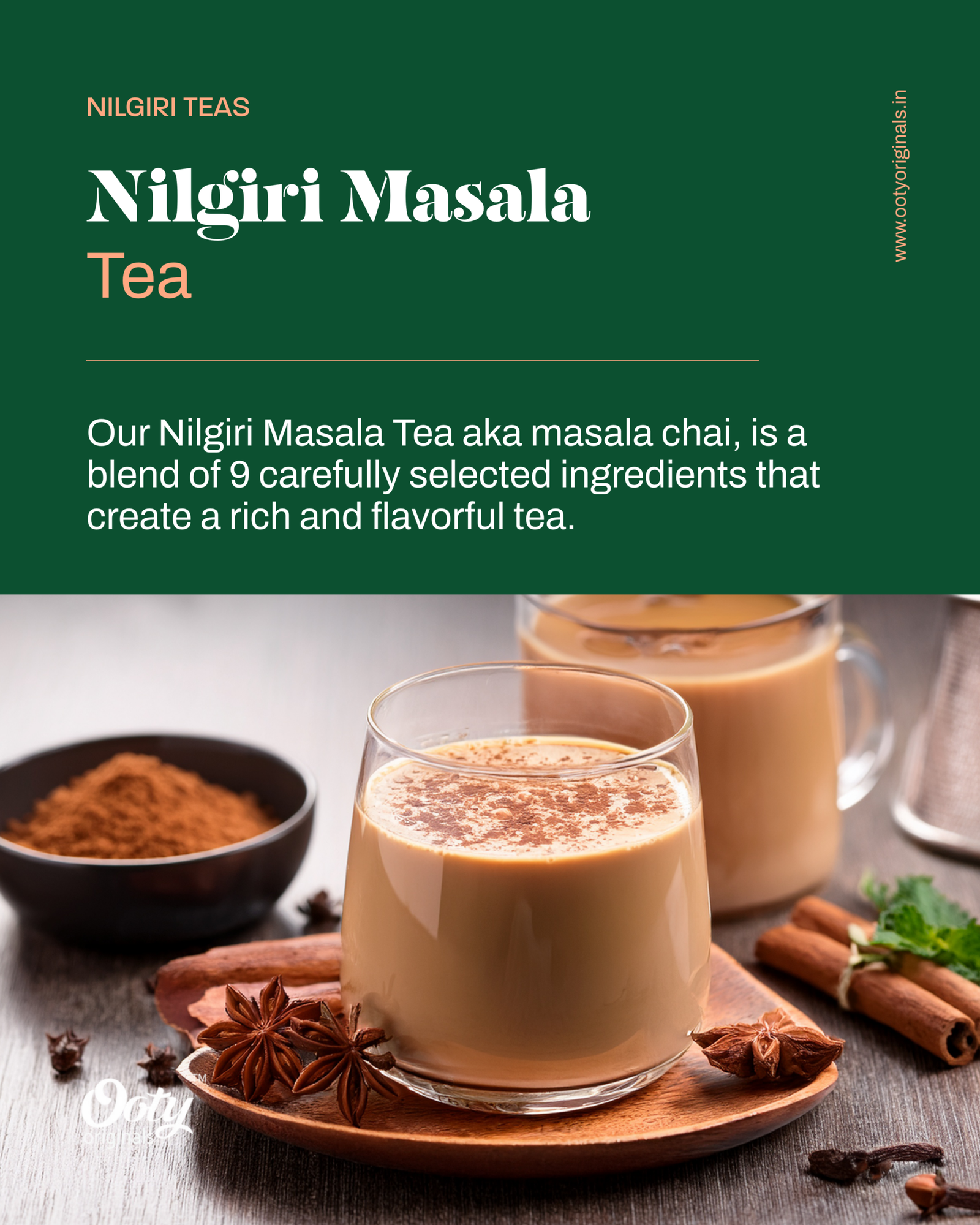 Mssali Tea Nilgiri Masala Tea 200g - Ooty Originals