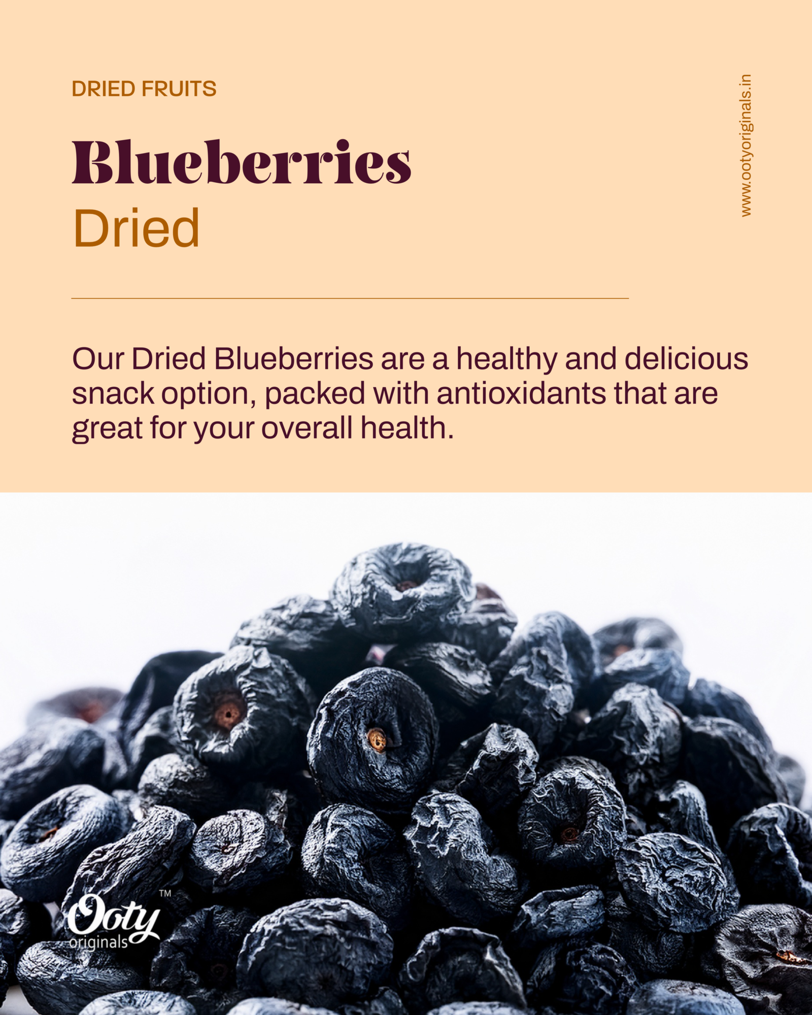 Dried Blueberries - Ooty Originals