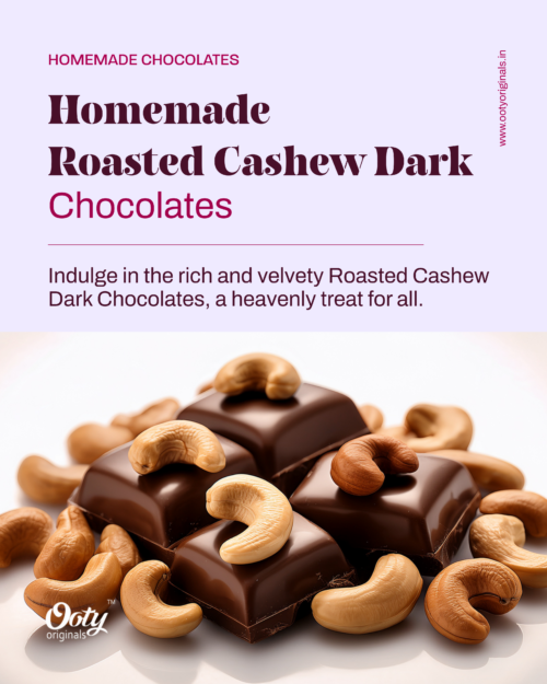 Roasted Cashew Dark Chocolates