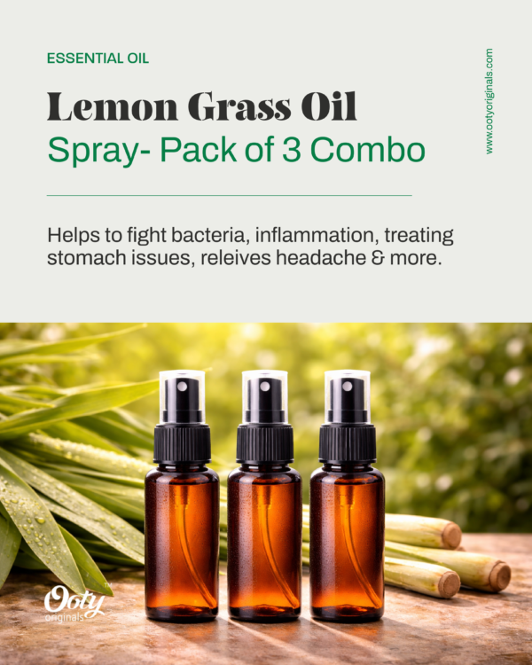 Lemongrass Oil Spray Set of 3 Combo
