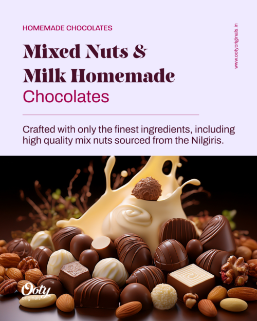 Mix Nuts Milk Homemade Chocolates
